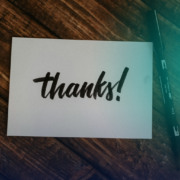 Say thank you for feedback