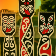 Maori haka breath stance